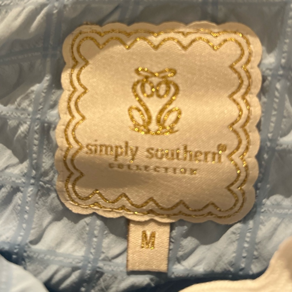 2PC Set Simply Southern Light Blue Pajamas - Picture 4 of 5